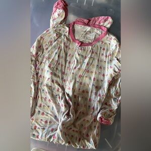 MagneticMe Ice Cream Print Footie Pajamas